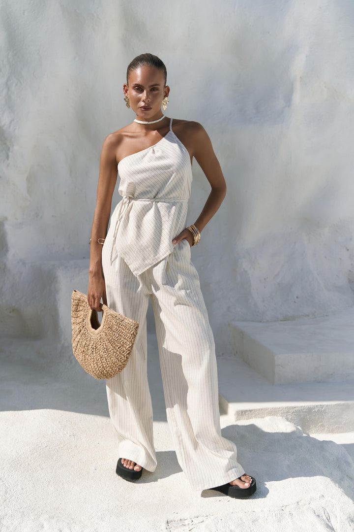 Artemis Linen Pant - Off White