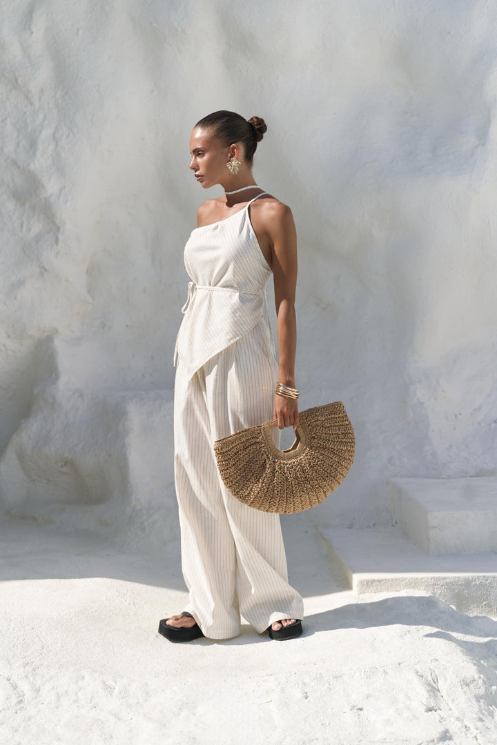 Artemis Linen Pant - Off White