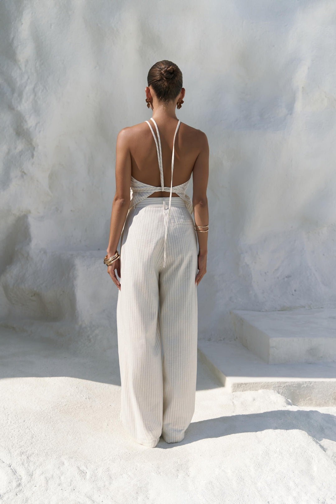 Artemis Linen Pant - Off White