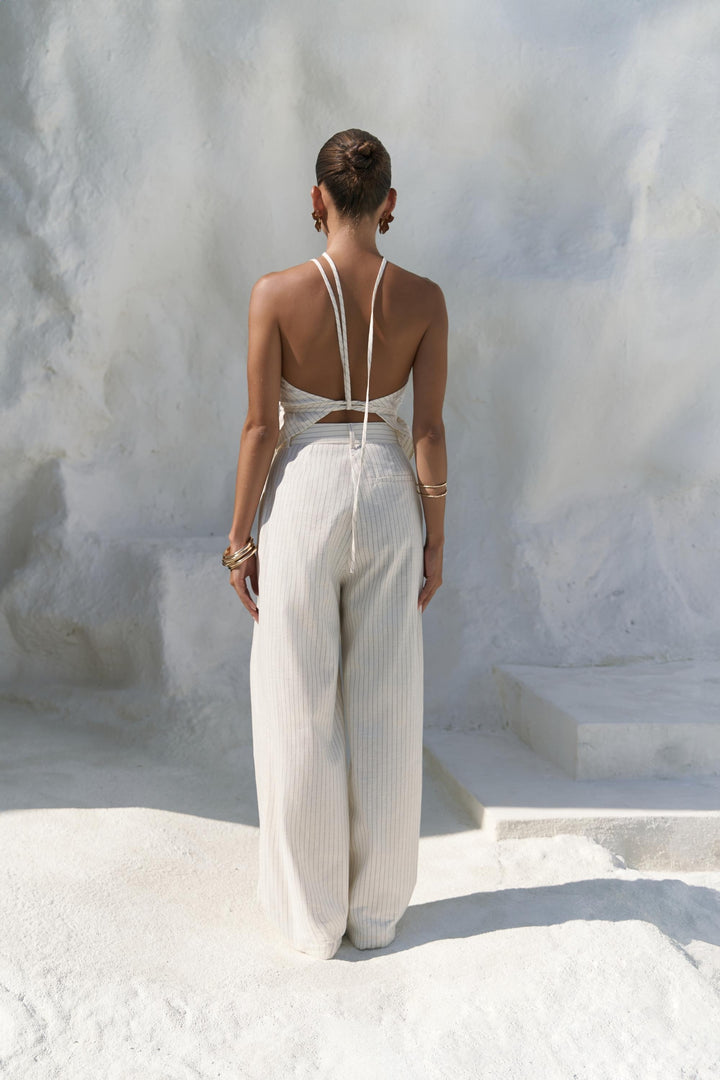 Artemis Linen Pant - Off White