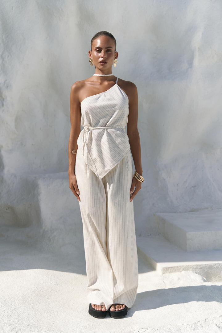 Artemis Linen Pant - Off White