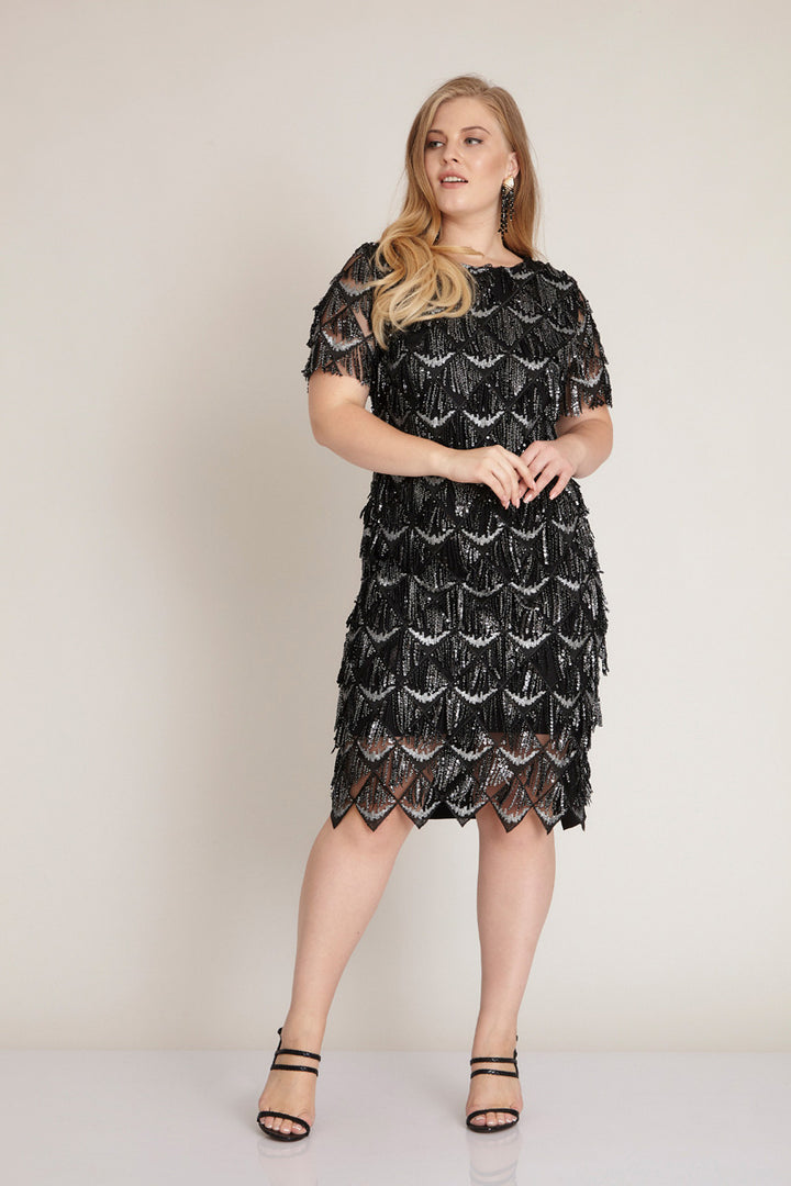 Black Silver Lora Dress