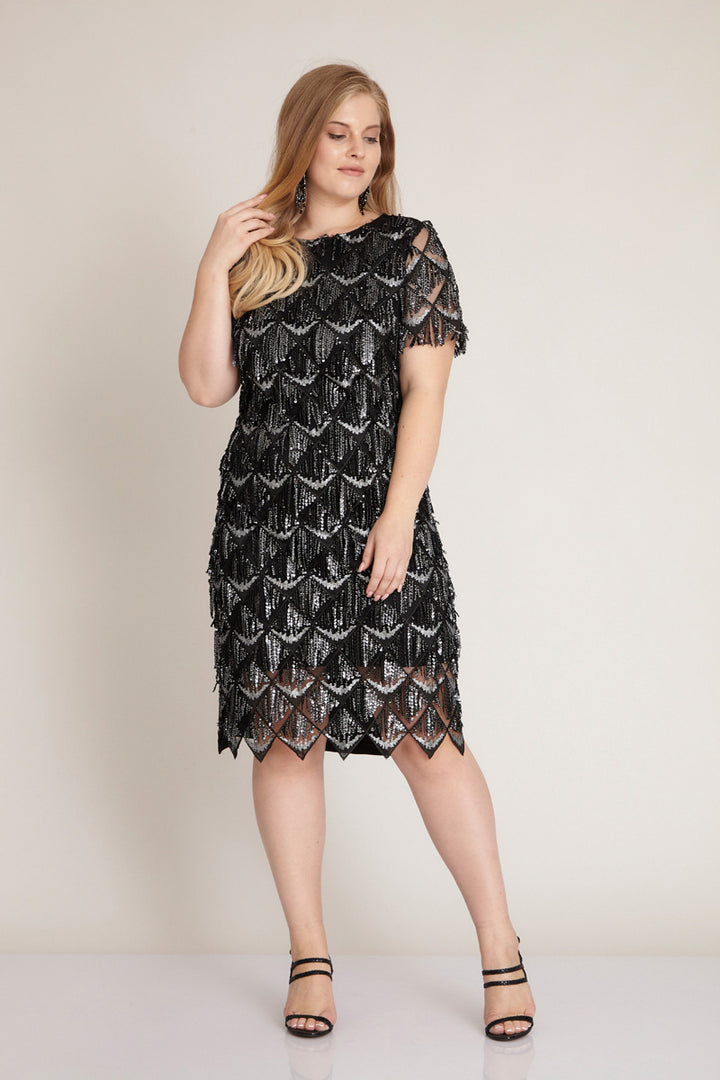 Black Silver Lora Dress