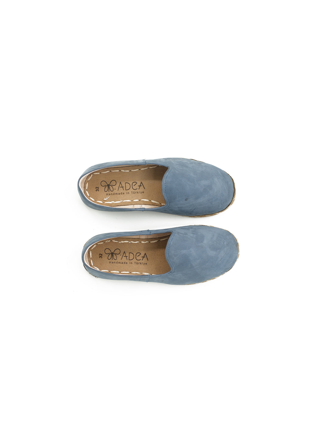 Kids' Blue Slip on Shoes - Nubuck Leather