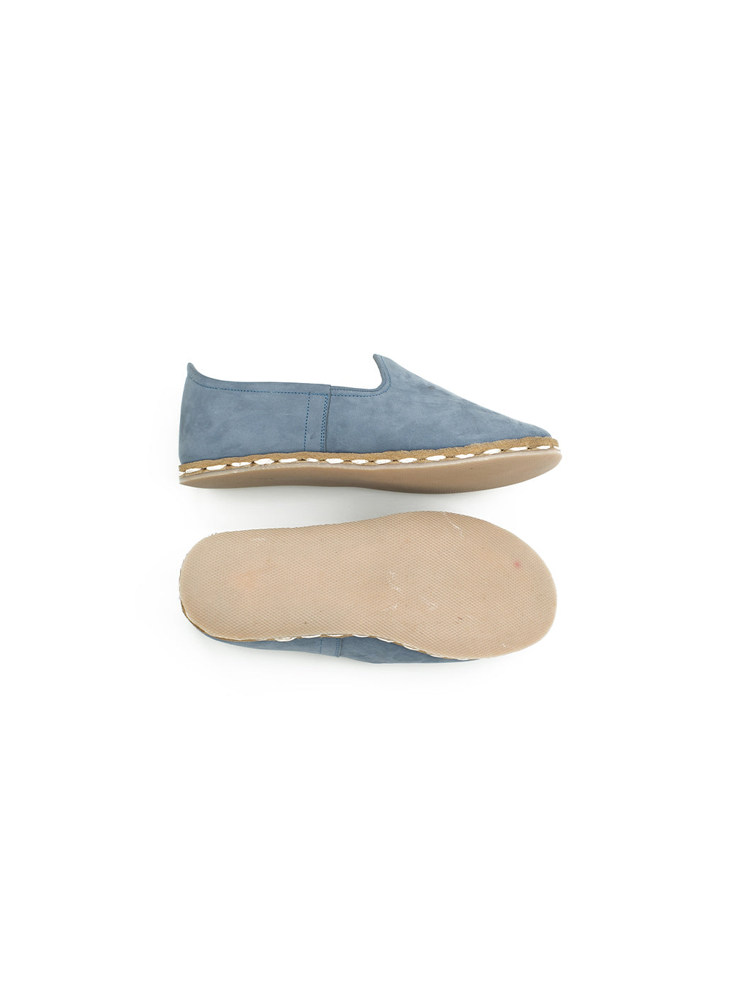 Kids' Blue Slip on Shoes - Nubuck Leather