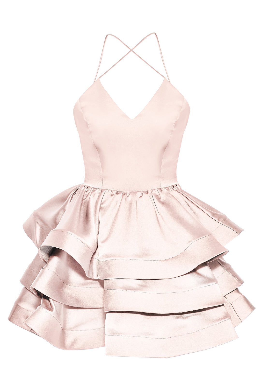 Satin Sleeveless Mini Dress