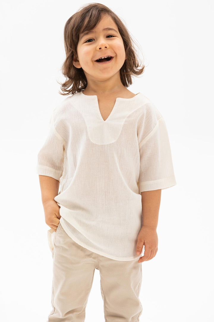 Boys Ivory T-Shirt