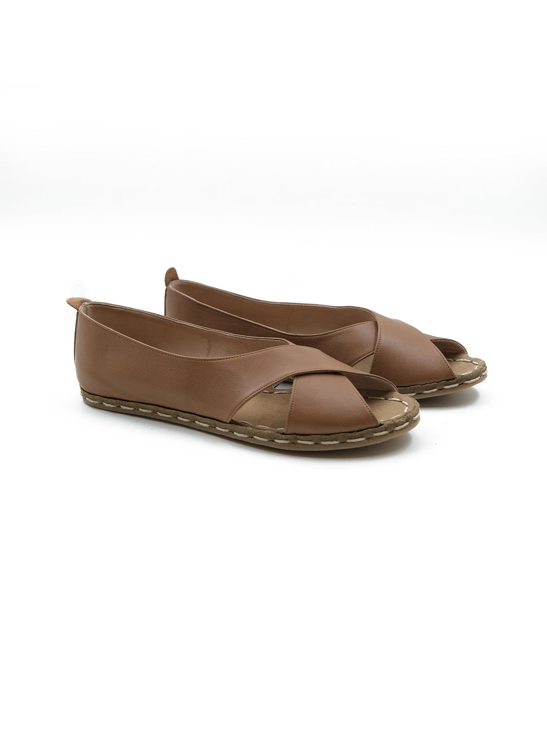 Women's Lion Brown Sandal - Leather