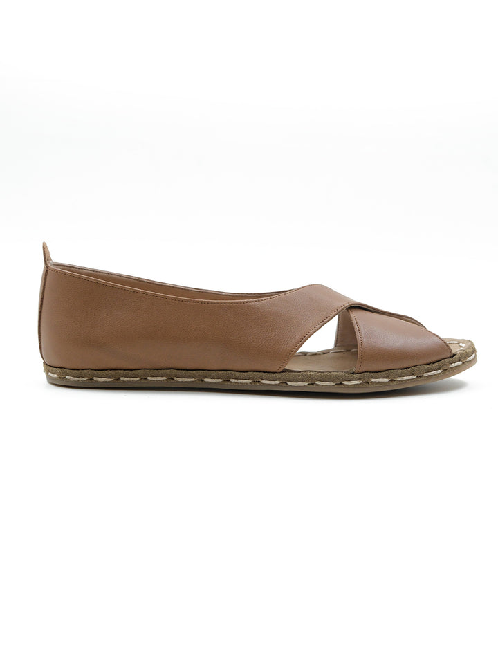 Women's Lion Brown Sandal - Leather