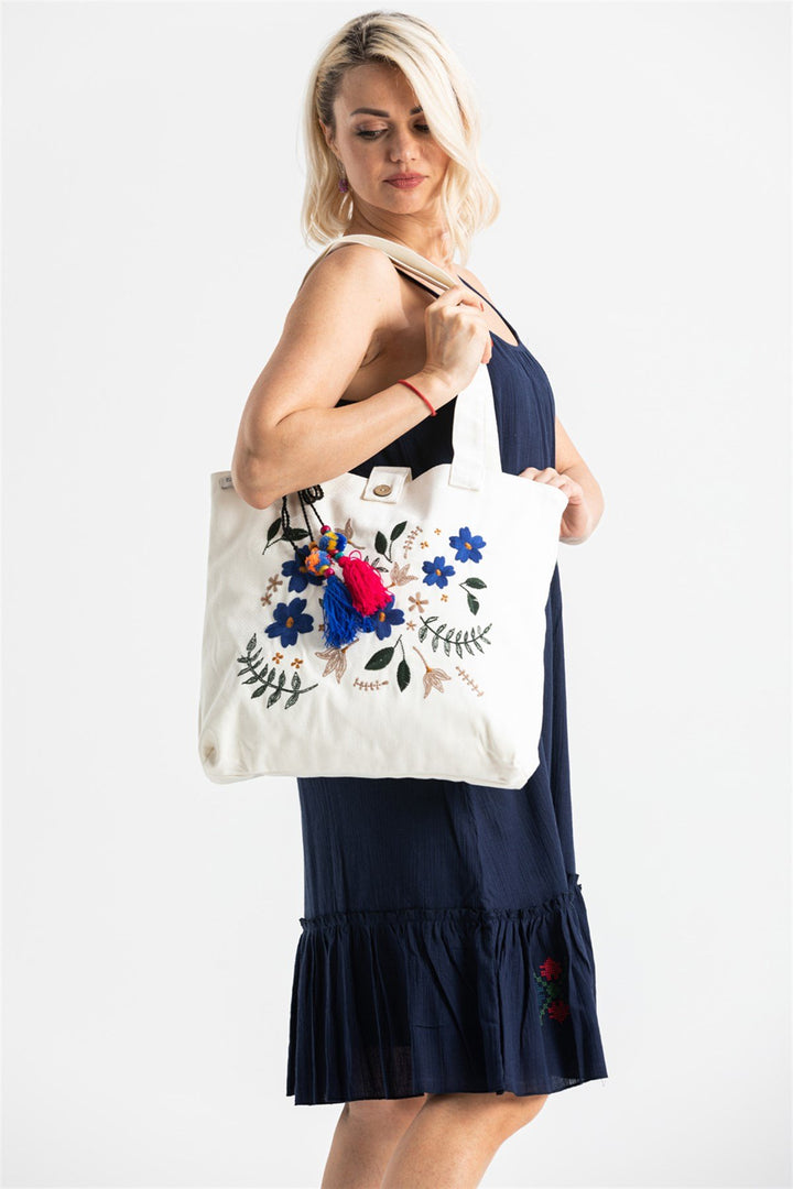 cotton beach bag