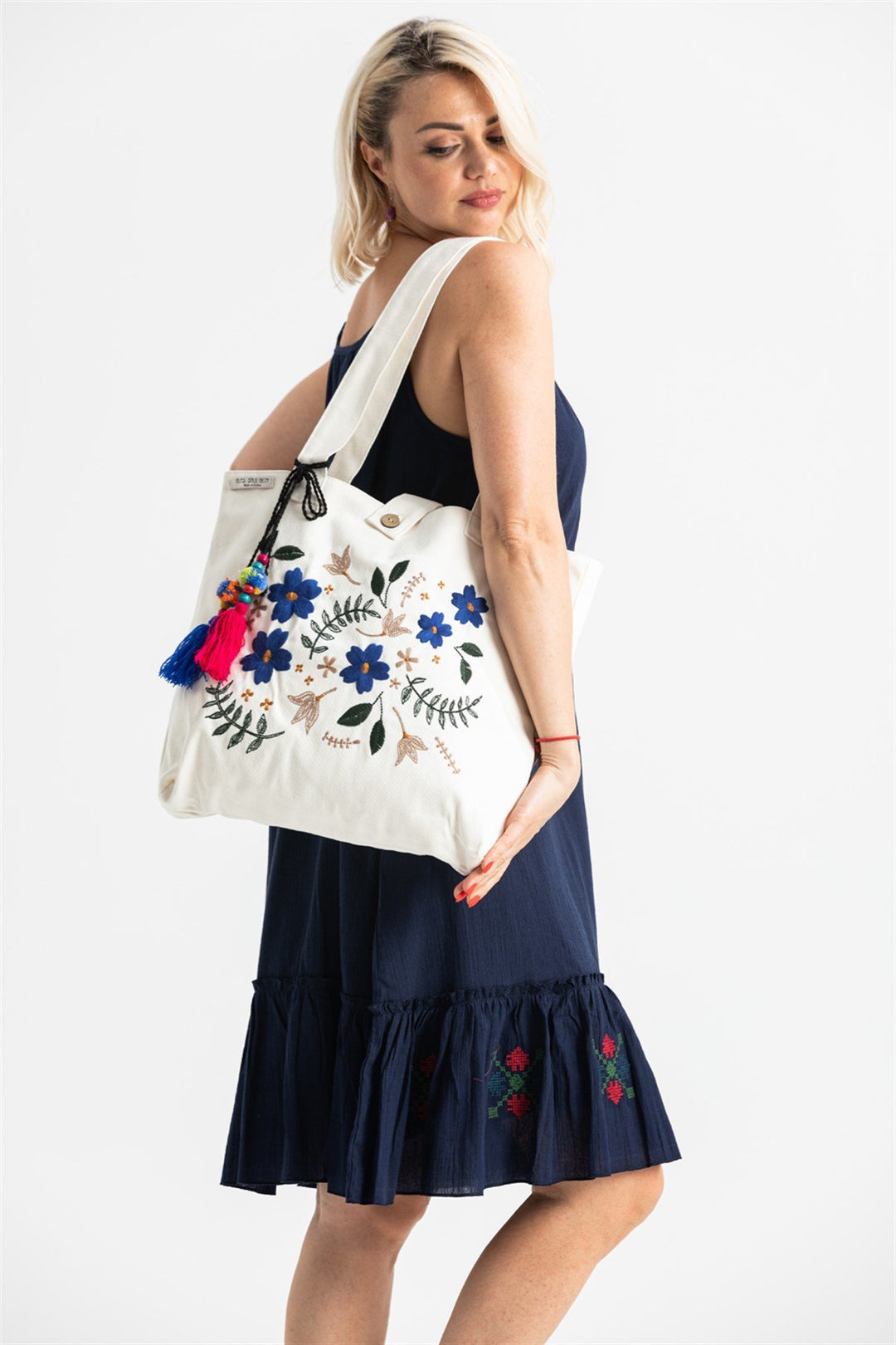 cotton beach bag