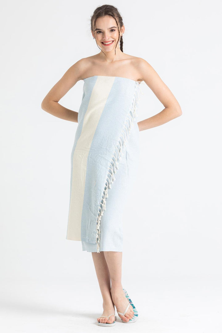 Turkish Beach Towel - Light Blue