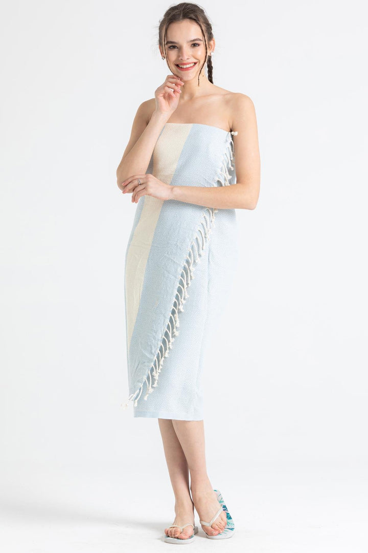 Turkish Beach Towel - Light Blue