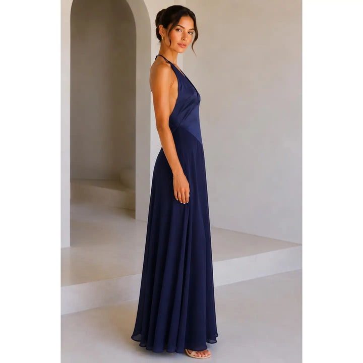Isabella Halter Maxi Dress — Notte