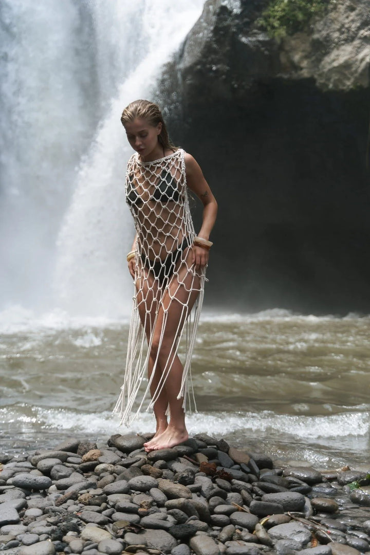 Ibiza Crochet Dress - Off White