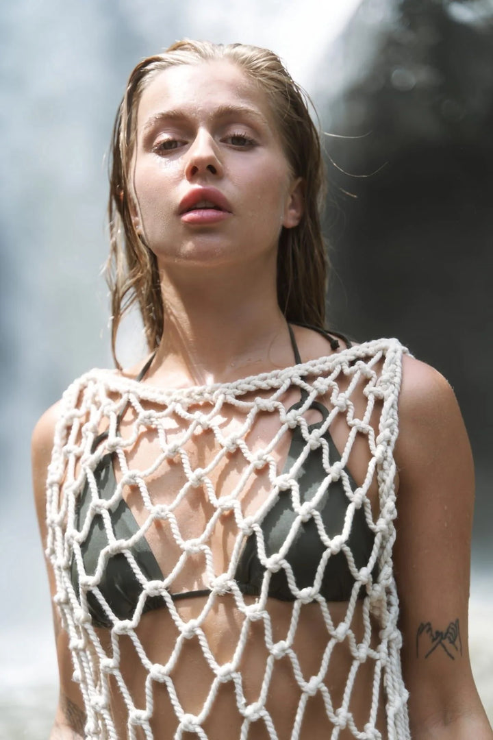 Ibiza Crochet Dress - Off White