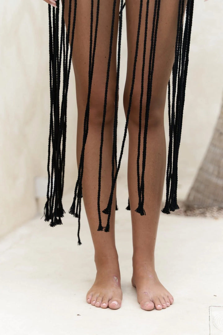 Ibiza Crochet Dress - Black