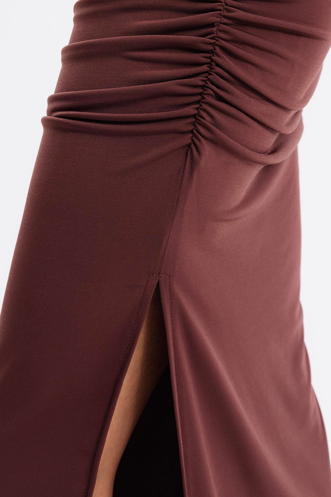 Isabella Brown Draped Skirt