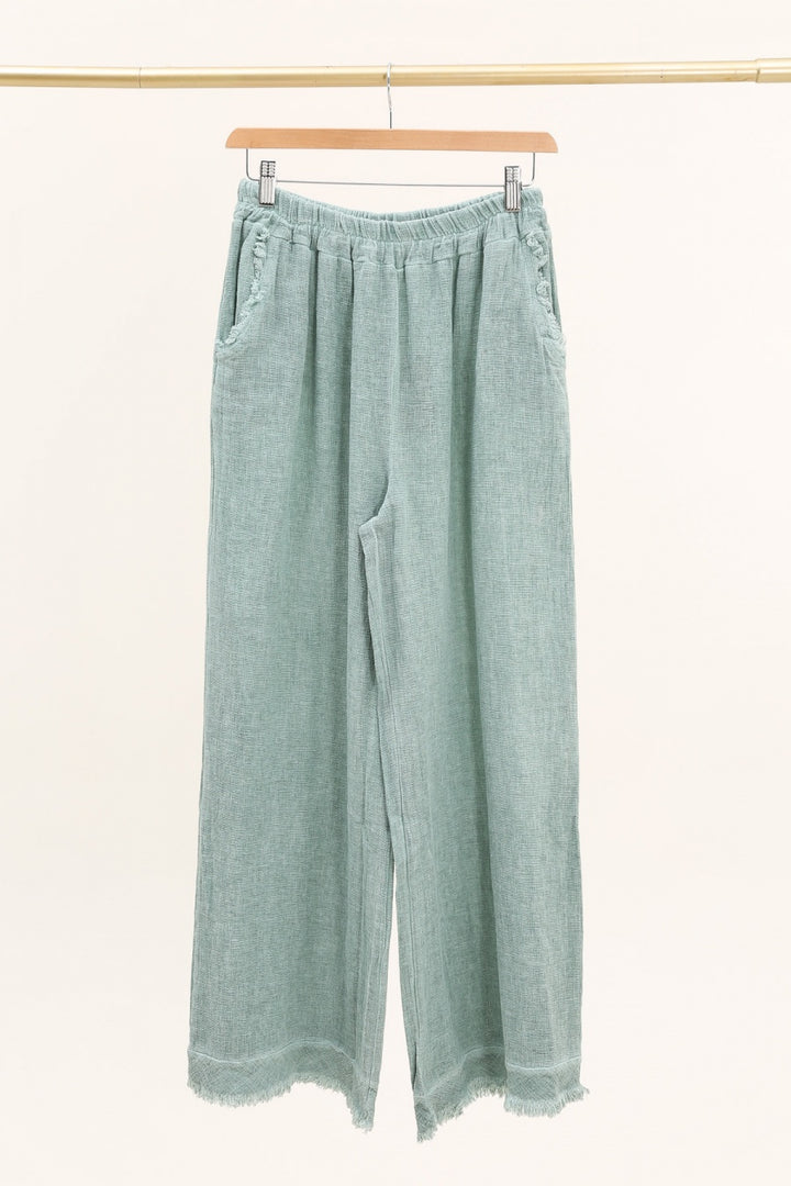 Italian Linen Pull on Pant