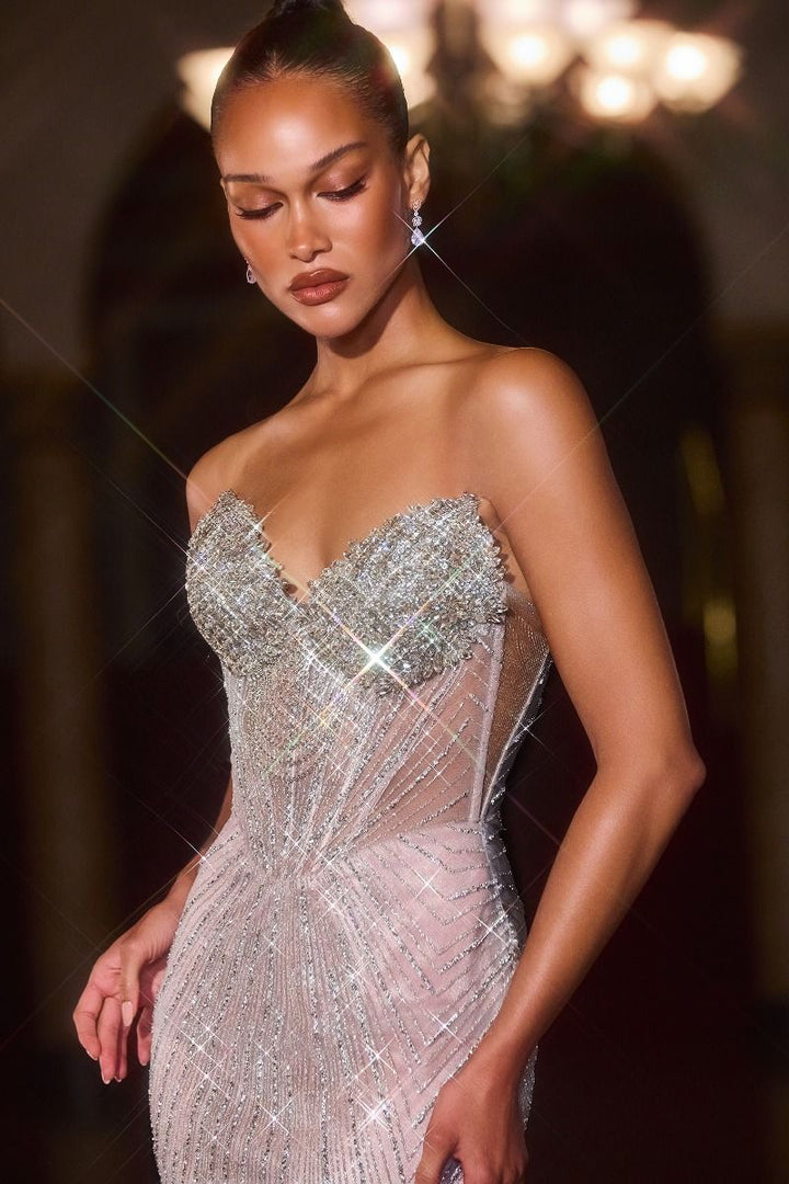 Nocturne Étoile Silver Gown
