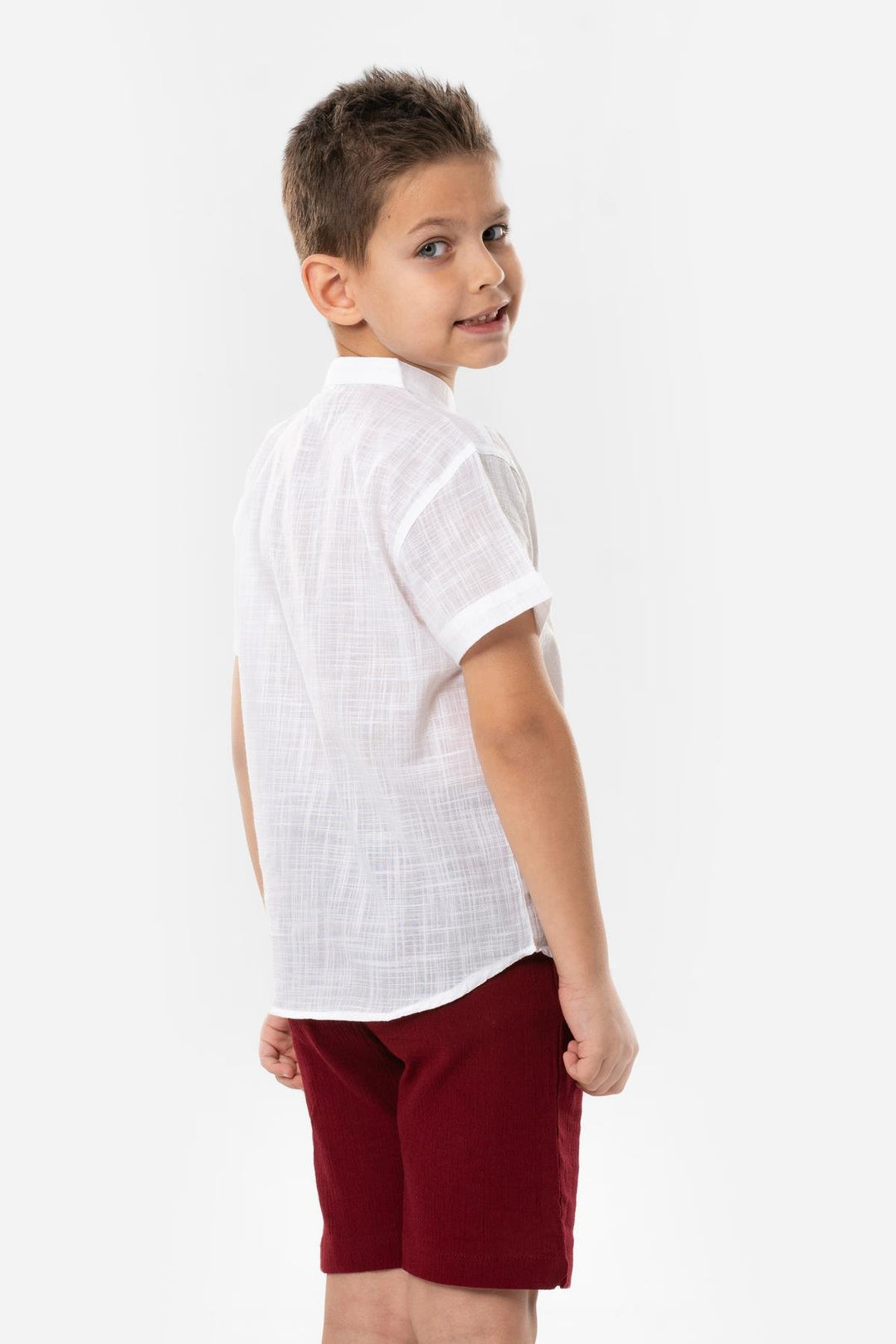 Boys Band Collar T-Shirt