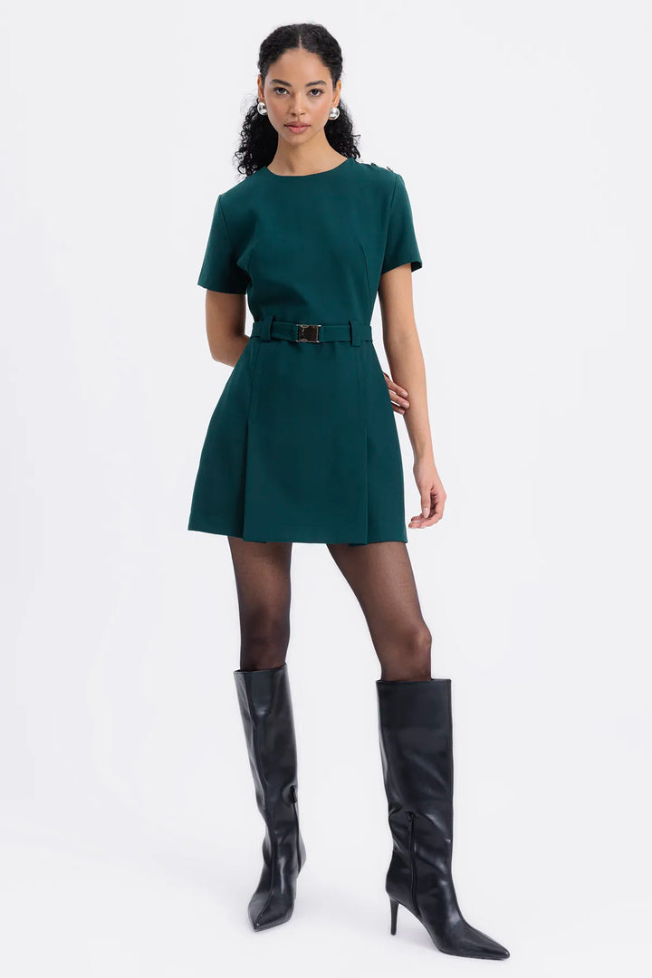 Allegra Green Mini Dress