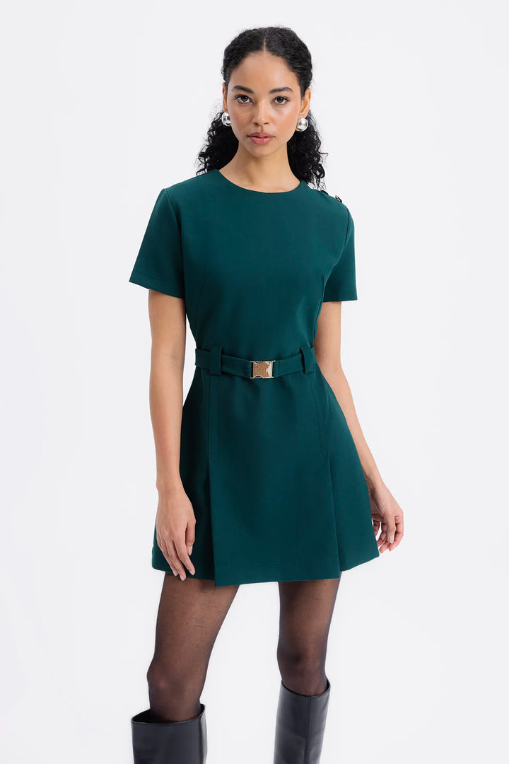 Allegra Green Mini Dress