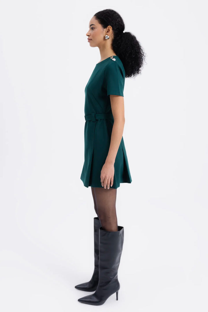 Allegra Green Mini Dress