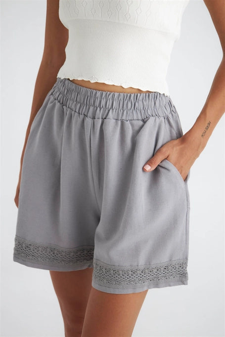 Lace Grey Short