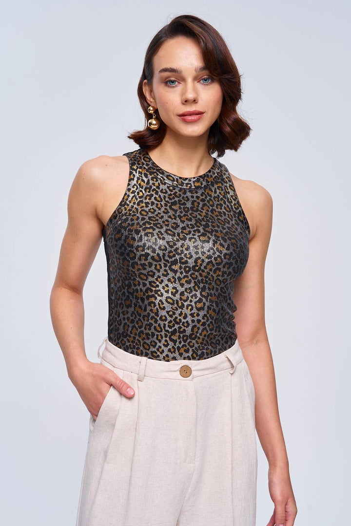 Leopar Pattern Top