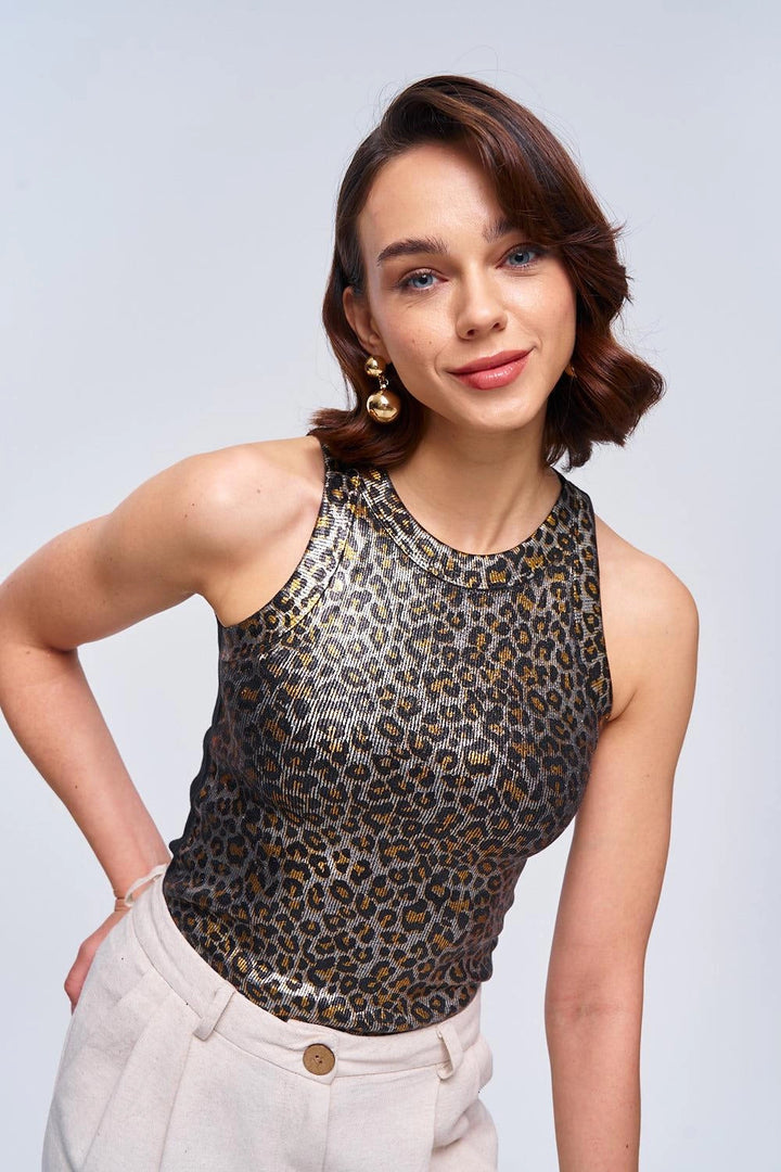 Leopar Pattern Top