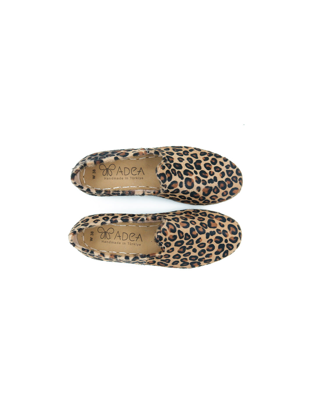 Women's Leopard Slip On Soes - Hair On Leather