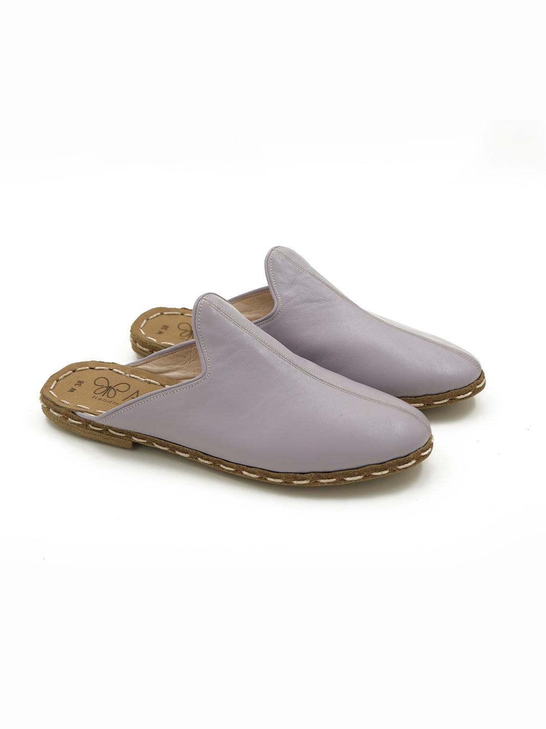 Women's Lilac Mist Flat Mule - Leather