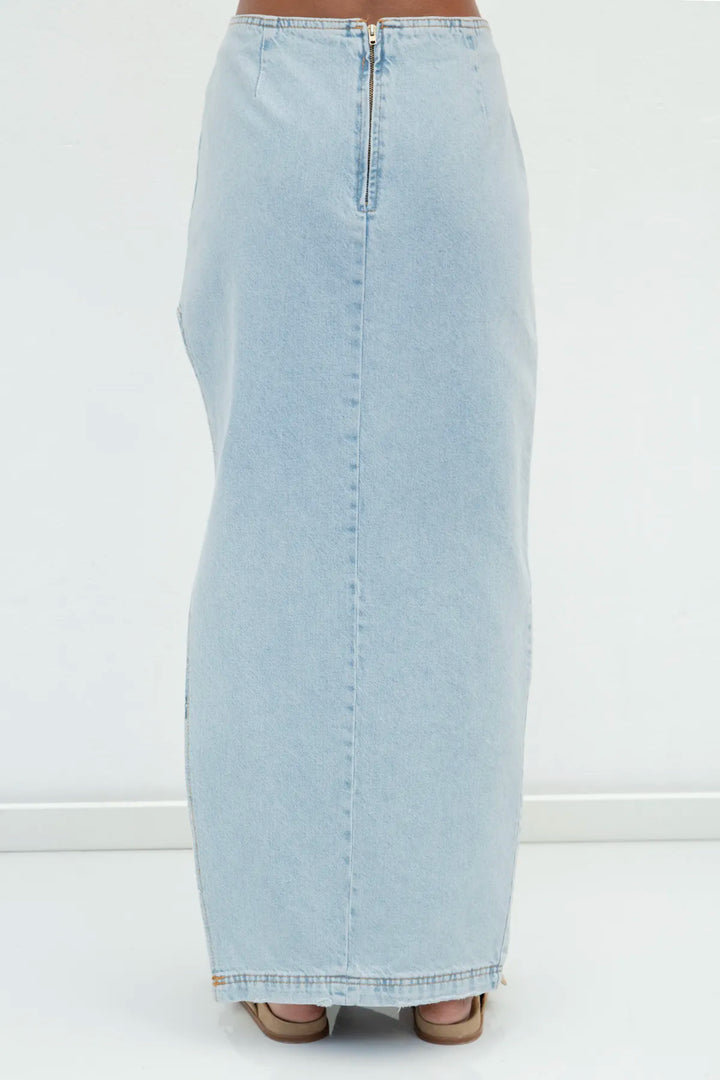 Low Waist Denim Skirt