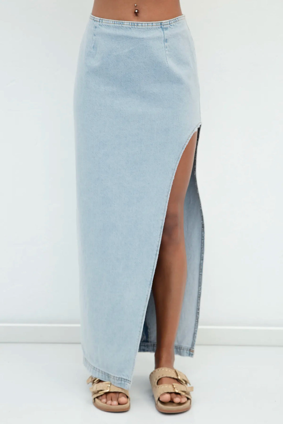 Low Waist Denim Skirt