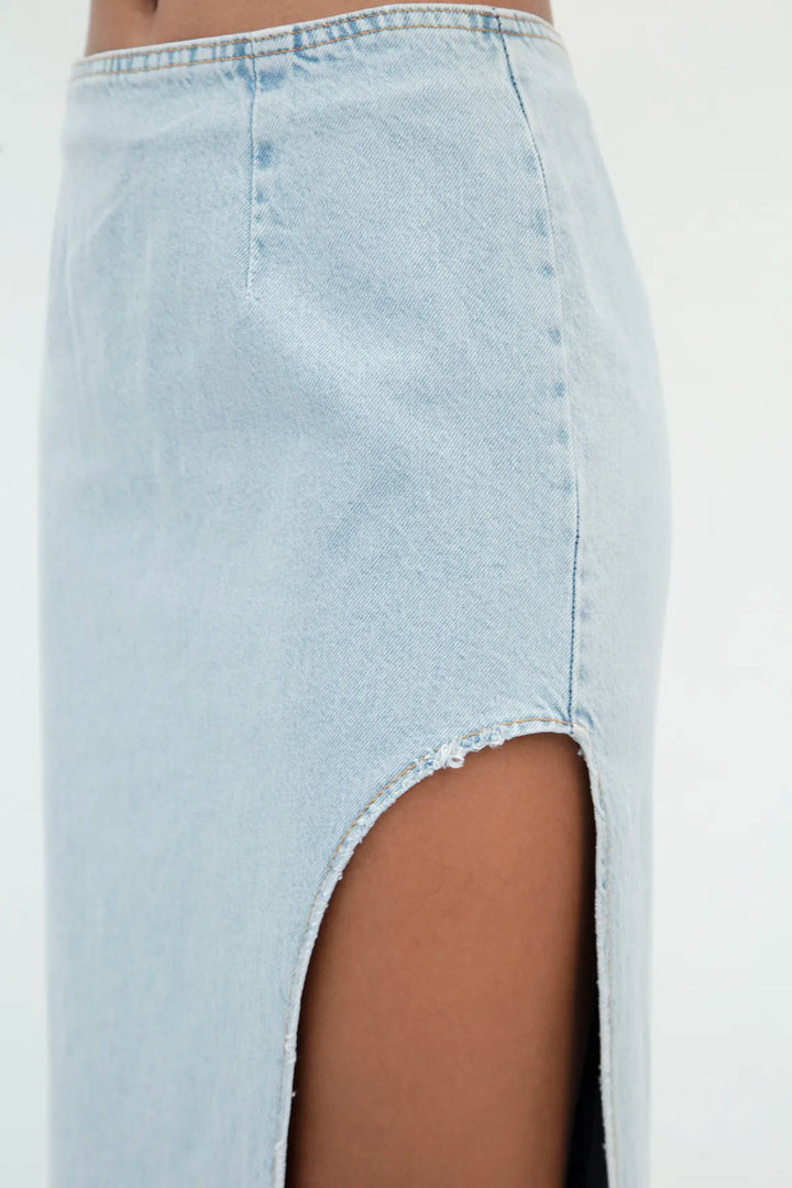 Low Waist Denim Skirt