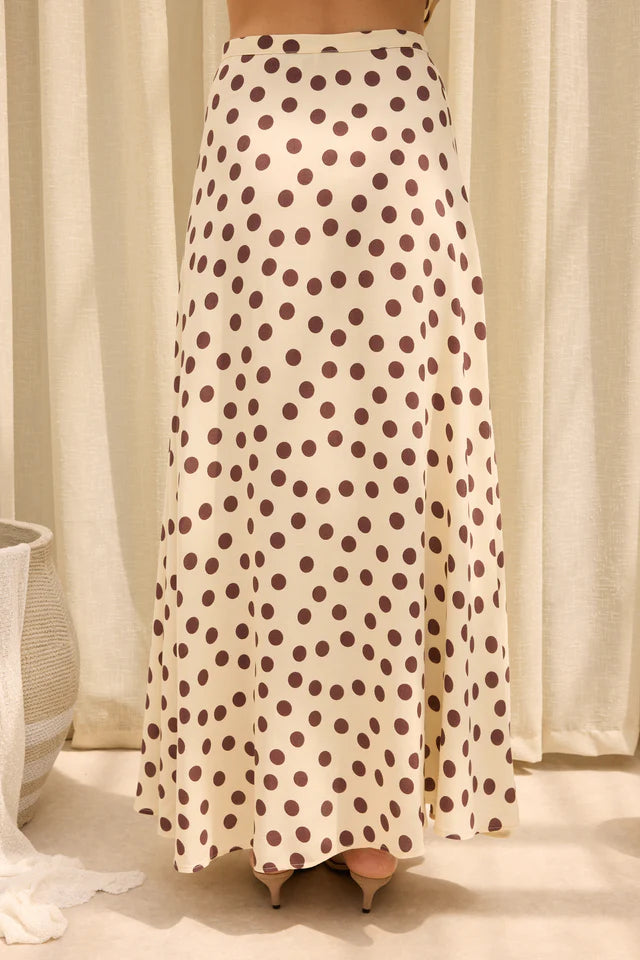 Dusk Silhouette Vanille Dot Skirt