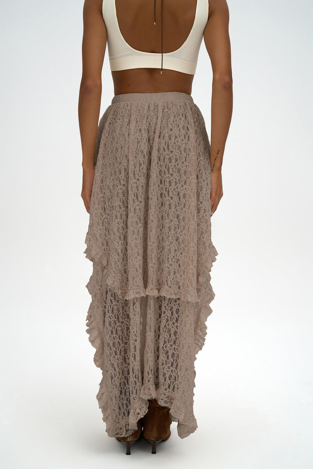 Kratos Asymmetric Skirt - Oatmeal