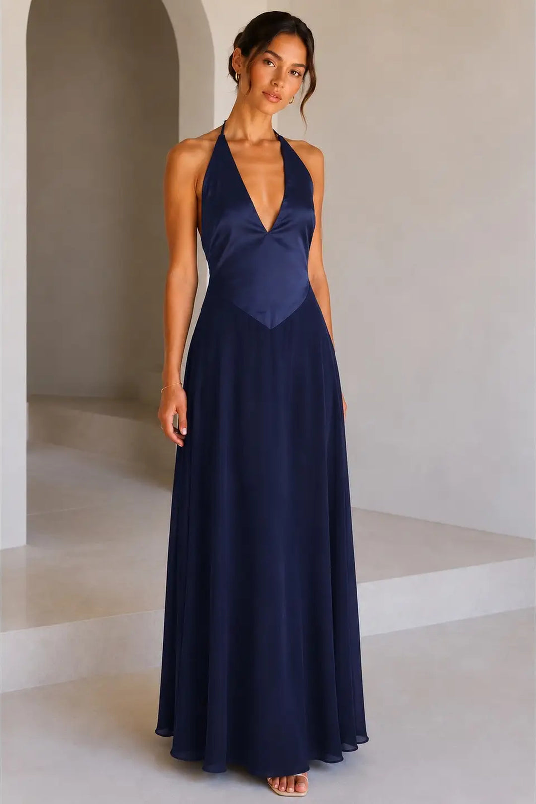 Isabella Halter Maxi Dress — Notte