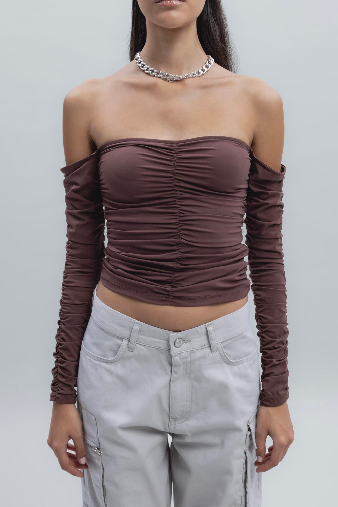 Off The Shoulder Draped Top