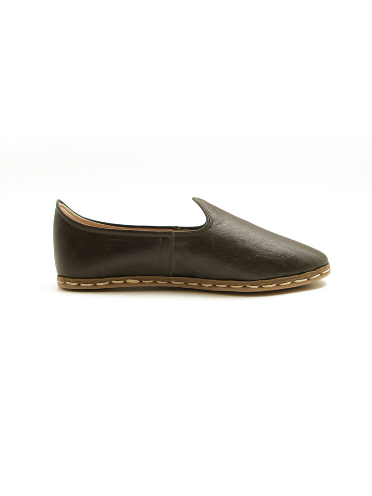 Women's Dark Olive Slip On Shoes