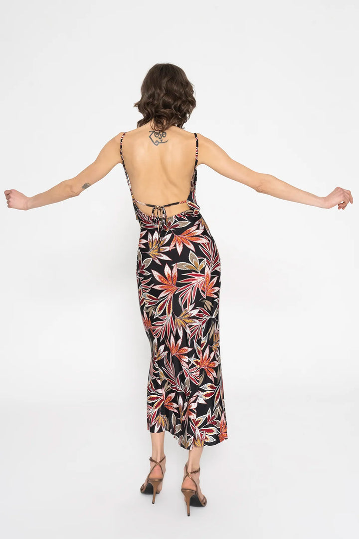 Open Back Midi Dress