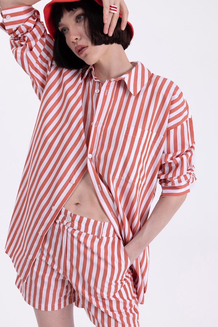 Oversize Striped Shirt