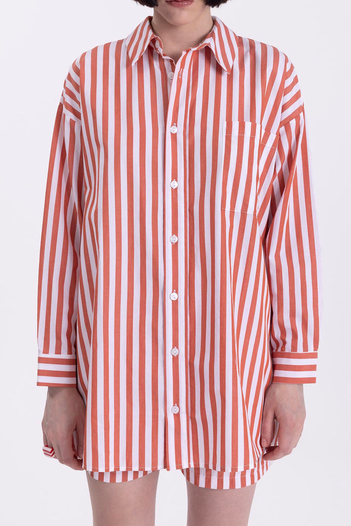 Oversize Striped Shirt