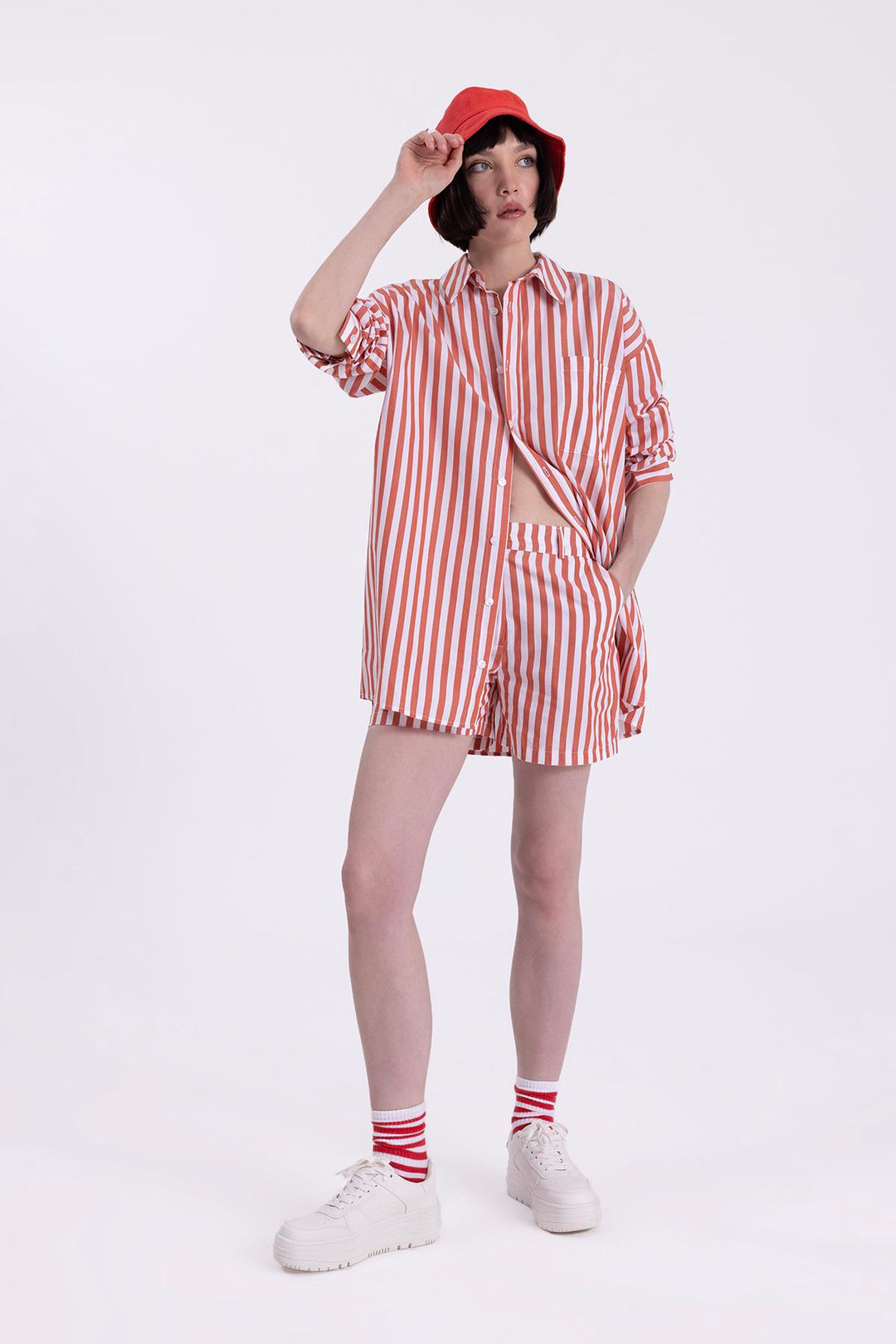 Oversize Striped Shirt