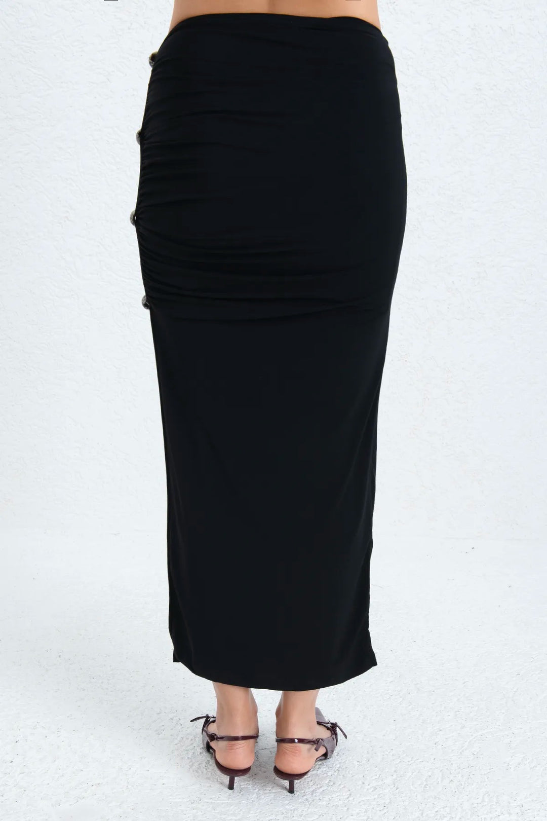 Jewelry Detail Long Skirt