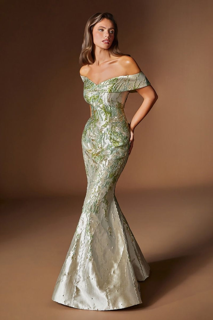 Palazzo Green Gown