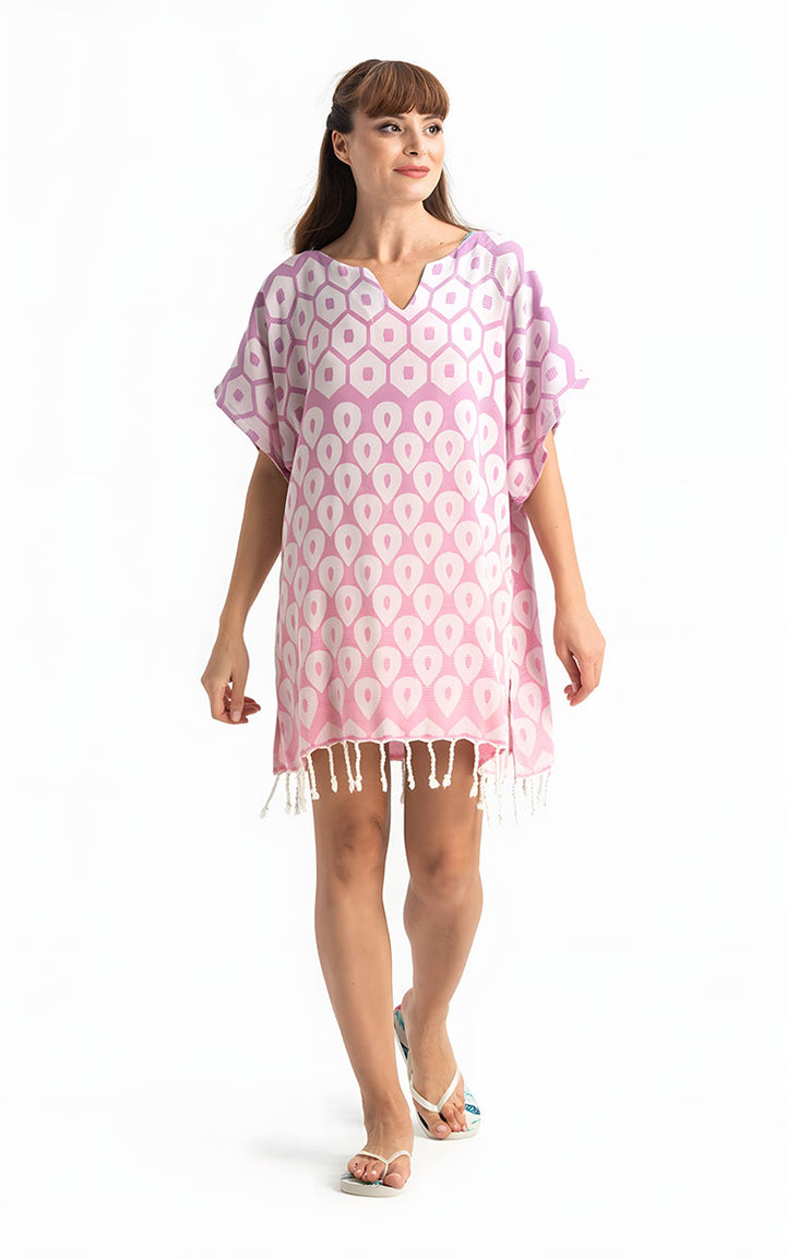 100% cotton beach poncho