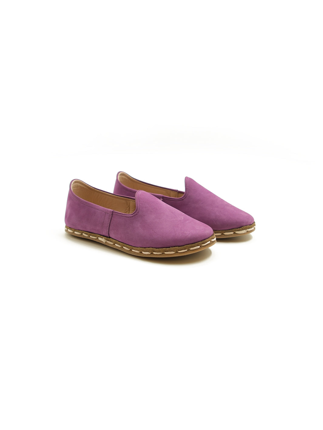 Kids' Purple Slip On Shoes - Nubuck Leather