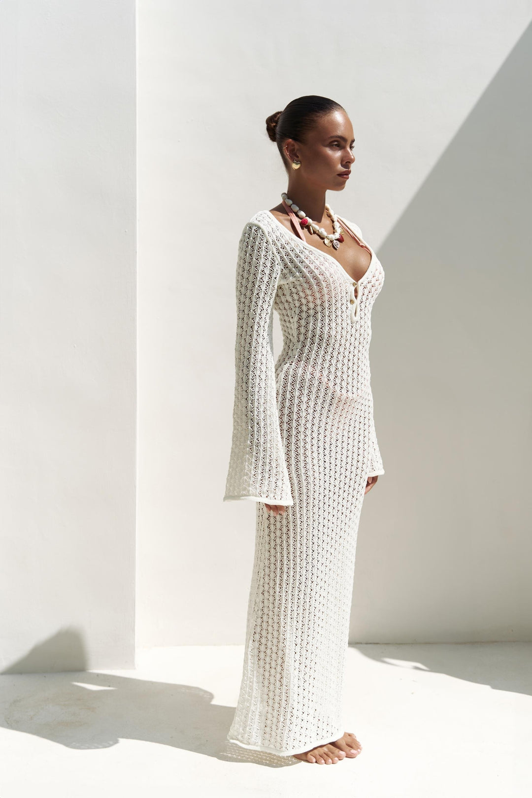 Isola Knit Dress White Sand